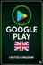 Google Play Geschenkkarte kaufen UK Store
