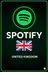 Kauptu Spotify Premium endurheimtukóða í Bretlandi
