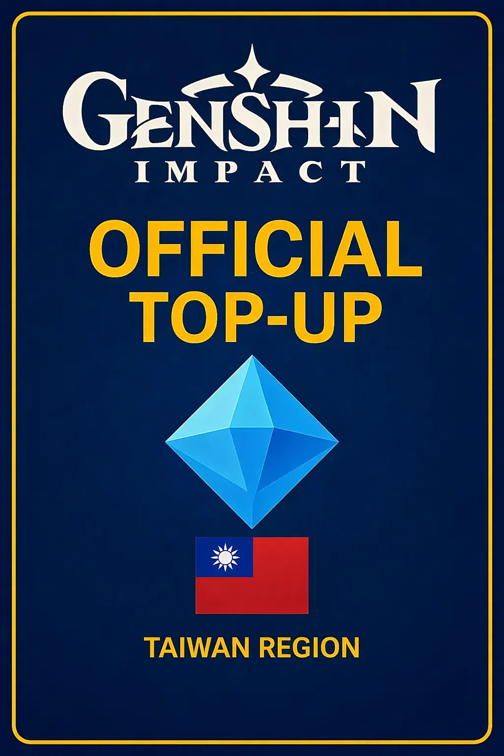 Genshin Impact Genesis Crystals Top-Up (Taiwan)