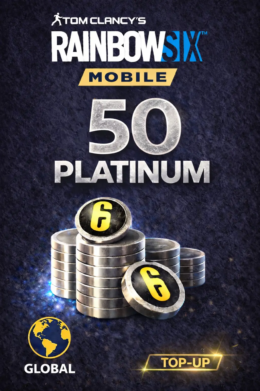 Rainbow Six Mobile - 50 Platinum Top-Up (Global)