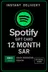 Spotify Gift Card Saudi Arabia - 12 Month SAR