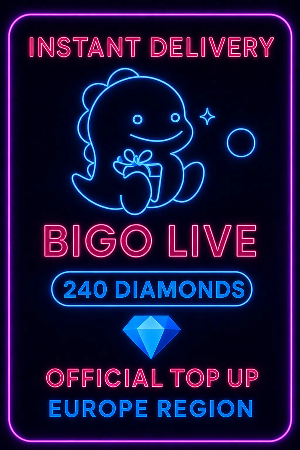 Bigo Live - 240 Diamonds (Top-Up) (EU)