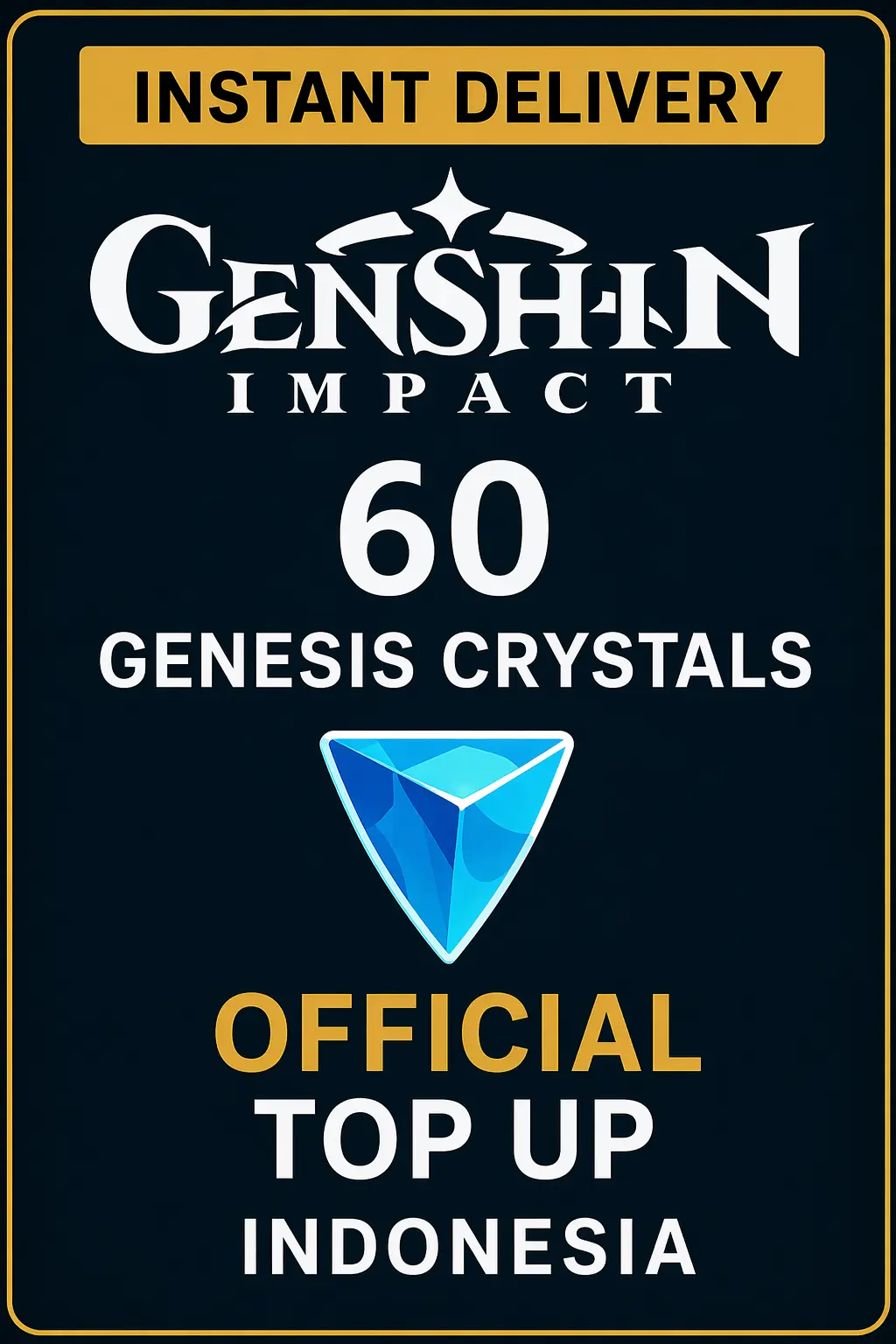 Genshin Impact 60 Genesis Crystals Top Up (Indonesia)