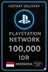 Kartel PSN PlayStation 100,000 Rp (ID)