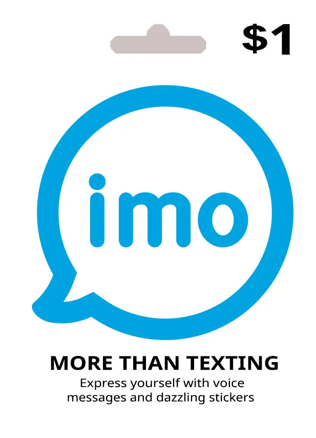 بطاقة هدايا IMO (imo) - 1$ بطاقة هدايا IMO (imo) - 1$