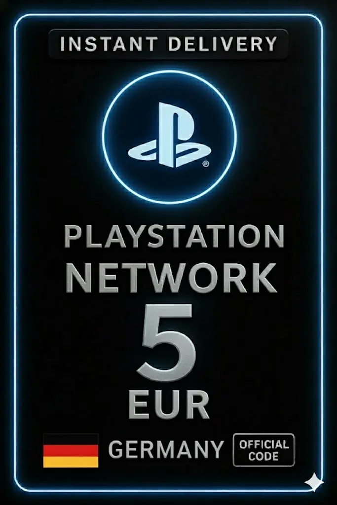 כרטיס PSN של פלייסטיישן 5 יורו גרמניה כרטיס PSN של פלייסטיישן 5 יורו גרמניה