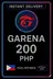 Garena Shells 200 Peso (PH)