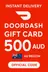 DoorDash 500 AUD