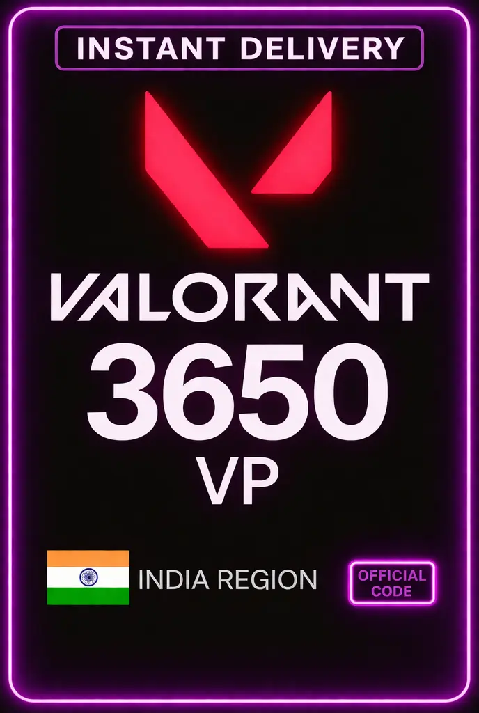 Valorant Points - 3650 VP (India) [Promo]