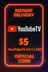 YouTube TV бэлгийн карт - 5$
