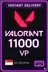 Valorant Points - 11000 VP (Singapore)