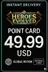 Heroes Evolved 49.99 USD карта с точки (Глобална)