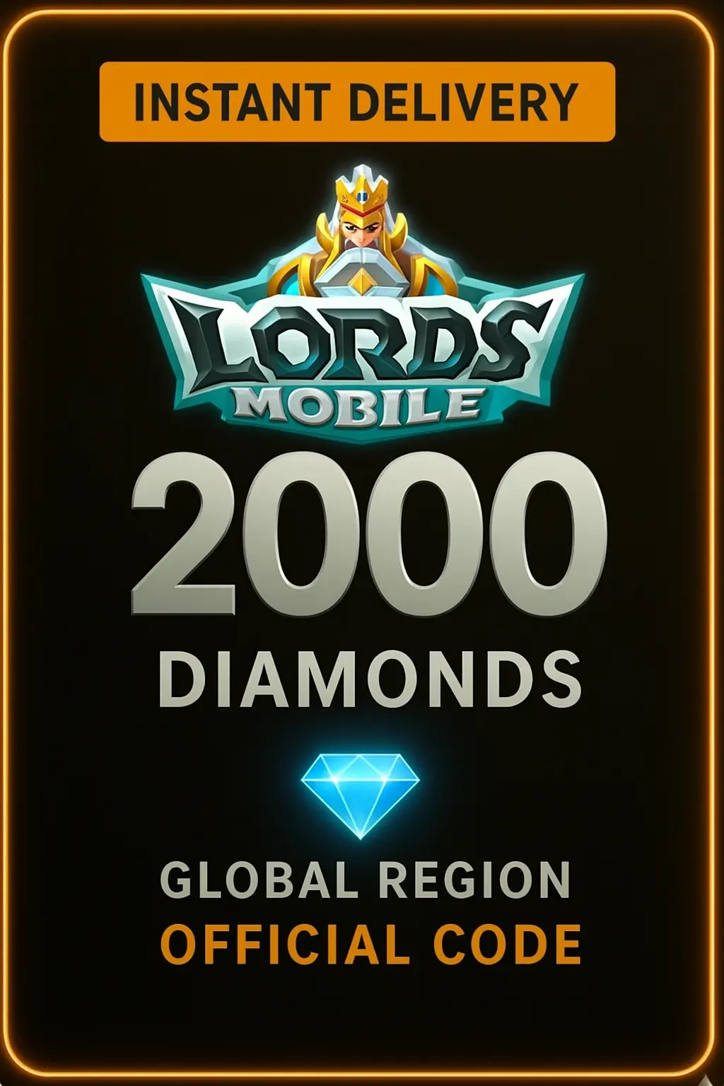 Lords Mobile - 2000 Diamonds (Global) Lords Mobile - 2000 Diamonds (Global)