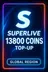 SuperLive 13.800 монети Доплата (Глобално)