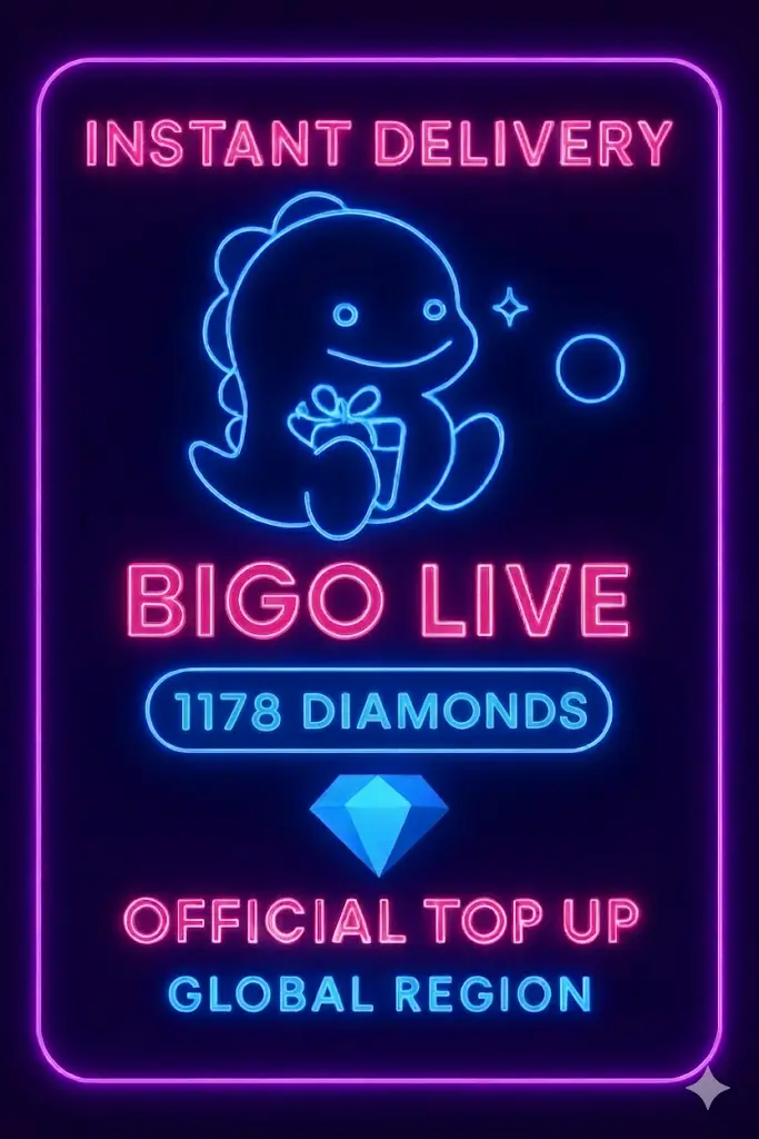 Bigo Live - 1178 Diamonds (Top-Up) Bigo Live - 1178 Diamonds (Top-Up)