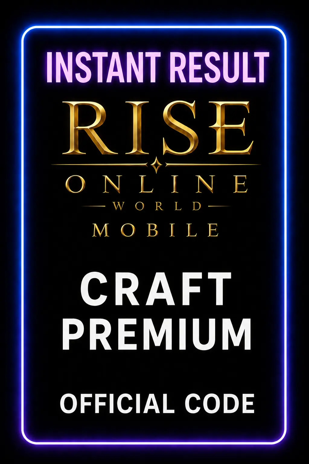 Rise Online World Mobile Craft Premium