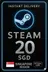 Steam 钱包兑换码 新加坡 20 新加坡元