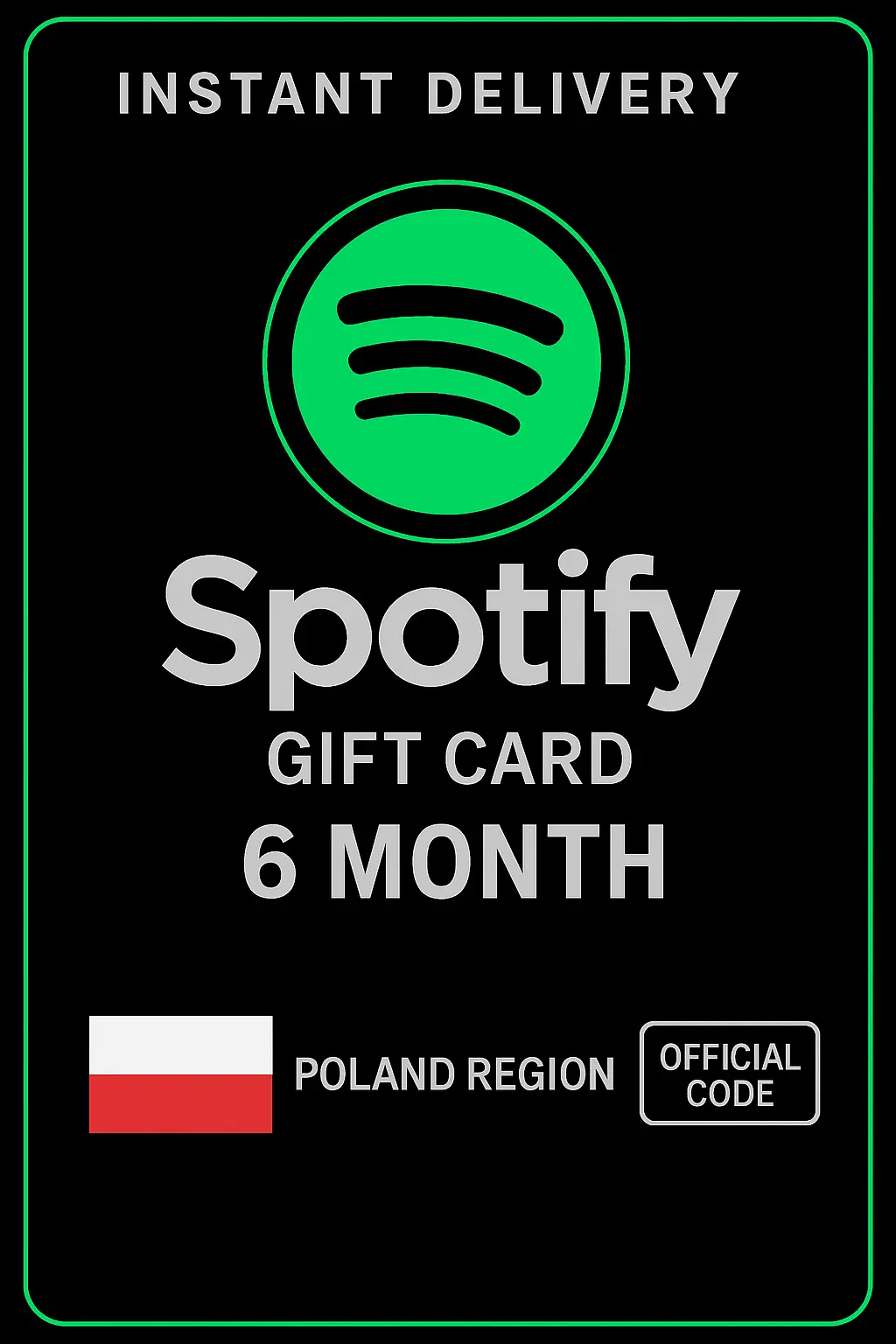 Spotify Karta Podarunkowa Polska - 6 Miesięcy PL Spotify Karta Podarunkowa Polska - 6 Miesięcy PL