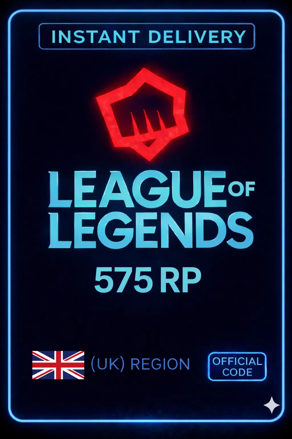 Riot Points - 575 RP (UK)