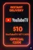 Tarjeta de regalo de YouTube TV - 10$