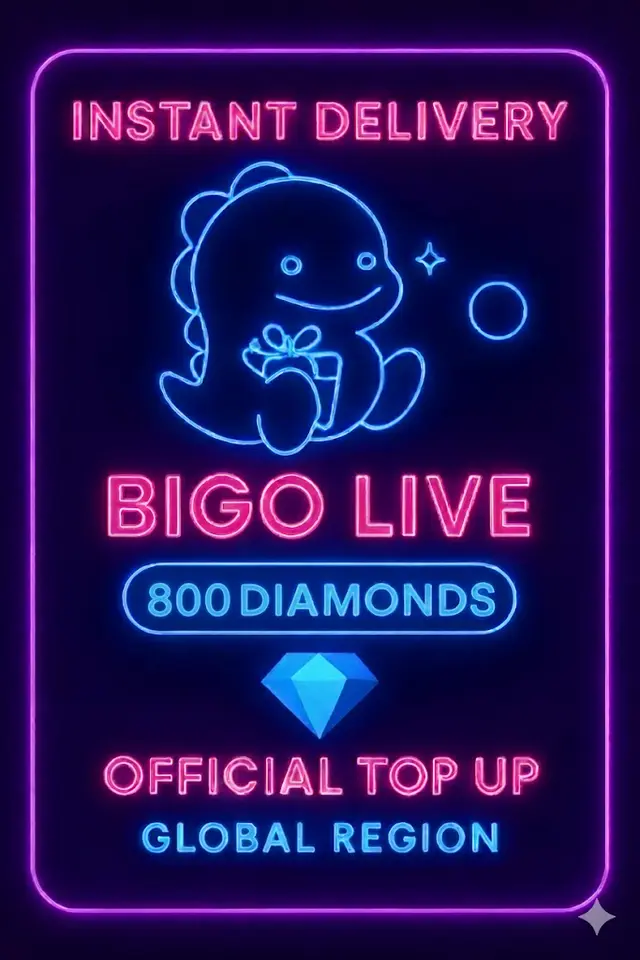 Bigo Live - 800 Diamanten (Aufladen)