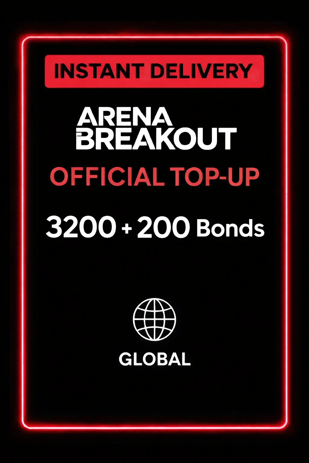 Arena Breakout Mobile - 3200 + 200 Бондов (Пополнение)