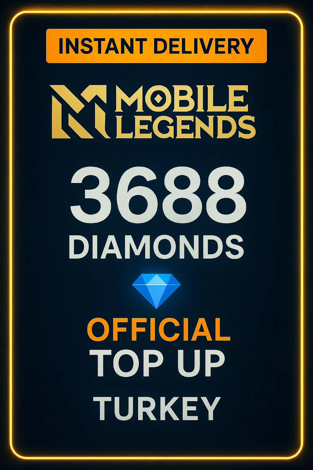 Mobile Legends 3688 Diamonds Top-Up (Turkey)