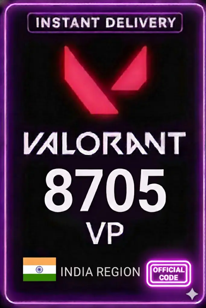 Valorant Puanları - 8705 VP (Hindistan) [Promo]