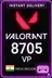 Valorant Puanları - 8705 VP (Hindistan) [Promo]