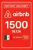 Tarjeta de Regalo de Airbnb - 1500 MXN (México)
