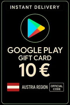 Tarjeta de Regalo de Google Play Austria 10 € AT