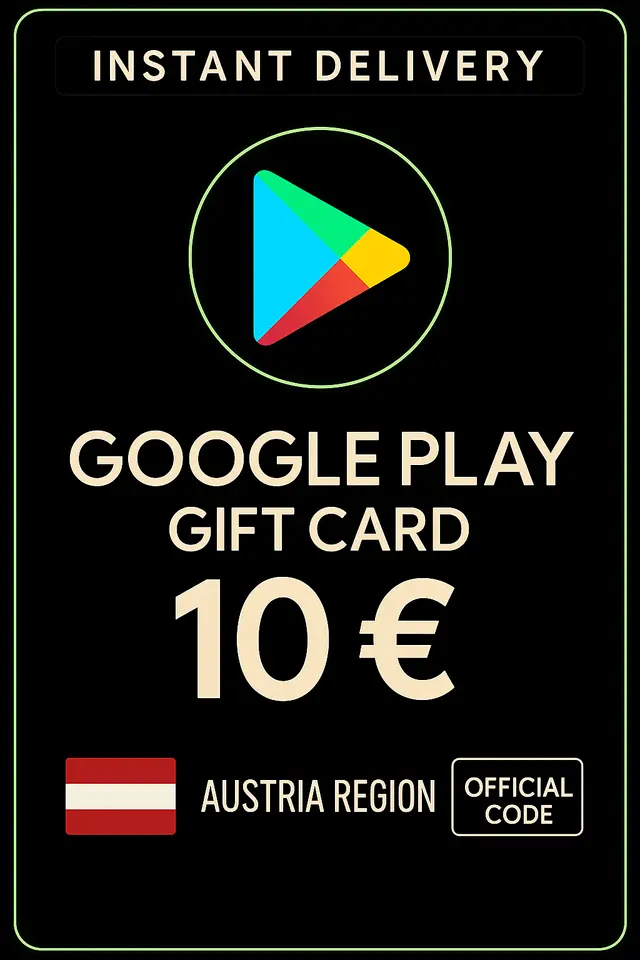 Google Play Hediye Kartı Avusturya 10 € AT