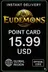 Eudemons taškų kortelė 15.99 USD