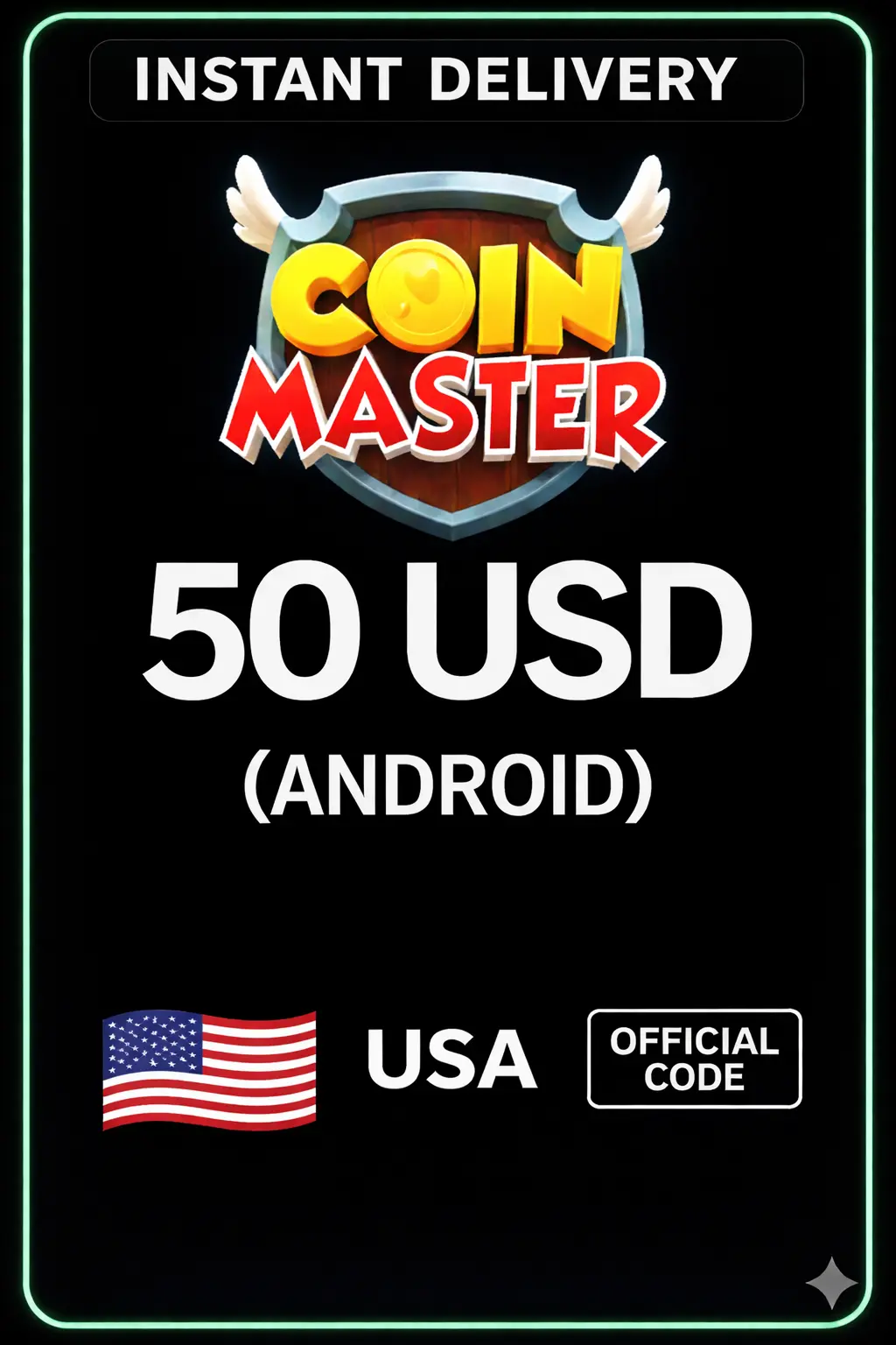 Coin Master (Android) - 50 $ US