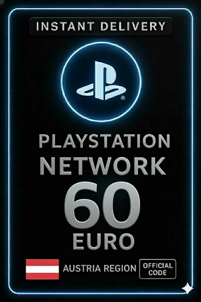 Playstation PSN Kártya 60 Euro AT Playstation PSN Kártya 60 Euro AT