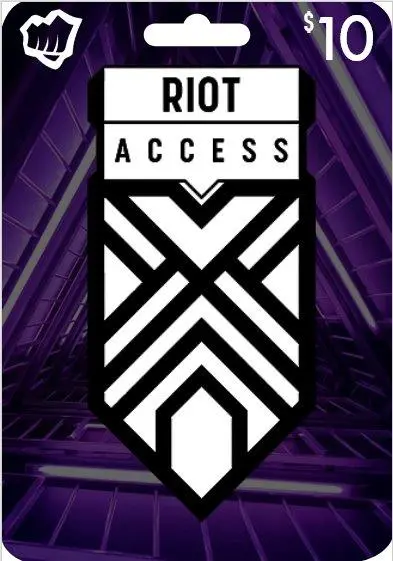Code d'accès Riot 10$ - États-Unis Code d'accès Riot 10$ - États-Unis
