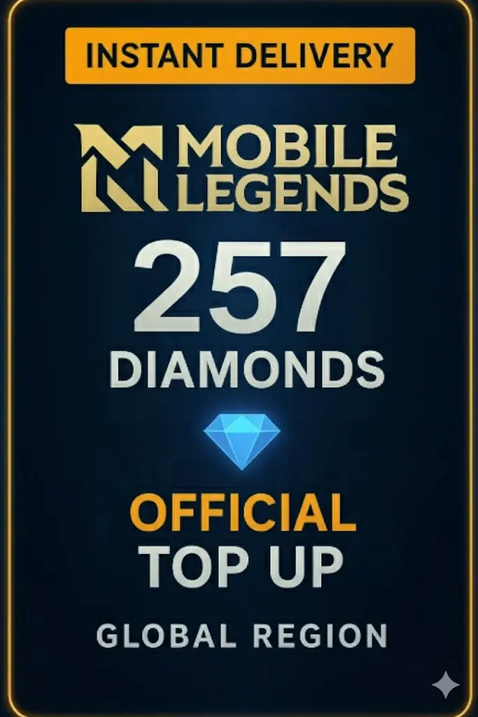 Mobile Legends - 257 Diamonds Top Up Mobile Legends - 257 Diamonds Top Up