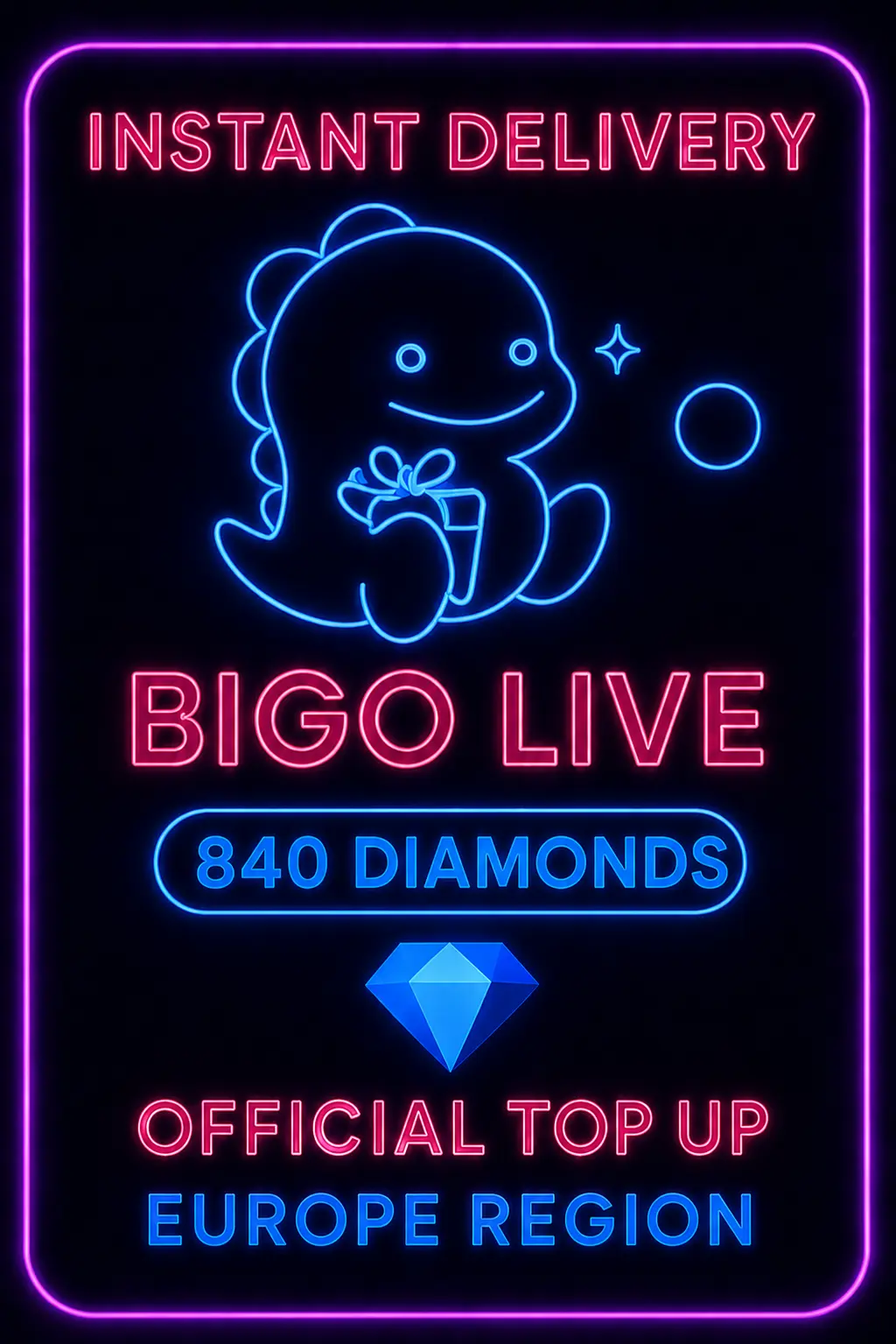 Bigo Live - 840 Diamonds (Top-Up) (EU)