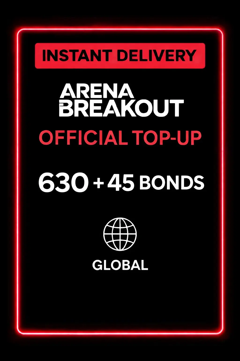 Arena Breakout Mobile - 630 + 45 Бондов (Пополнение)