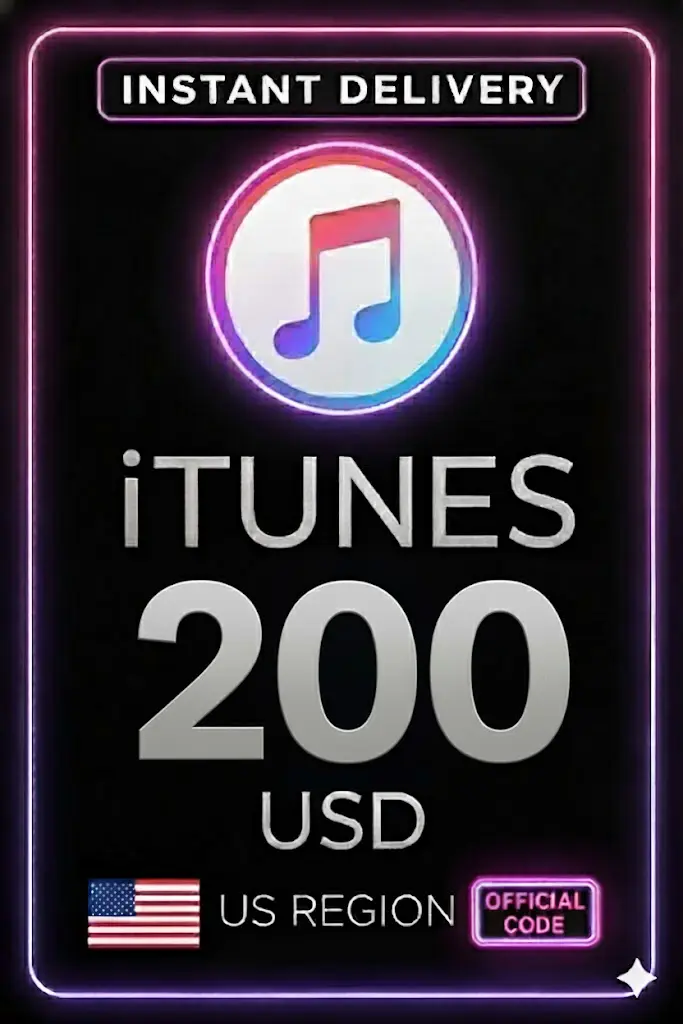 iTunes Geschenkkarte - 200 US$ iTunes Geschenkkarte - 200 US$