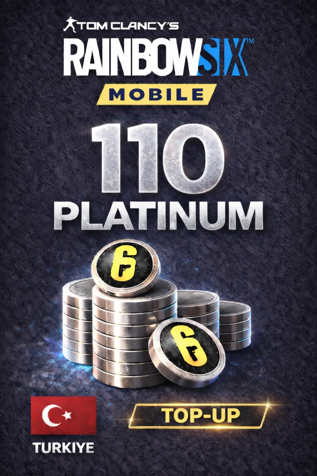 Rainbow Six Mobile - 110 Platinum Top-Up (Turkiye)