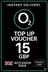 Vale de recarga O2 - 15 GBP