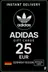 Adidas 25 EUR DE