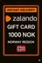 Zalando 礼品卡 - 1000 挪威克朗 (挪威)