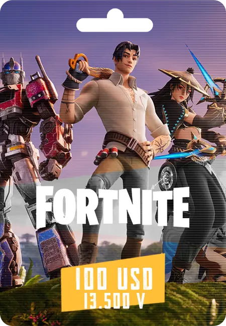 Карта Fortnite 13500 V-Bucks - 100 USD Карта Fortnite 13500 V-Bucks - 100 USD