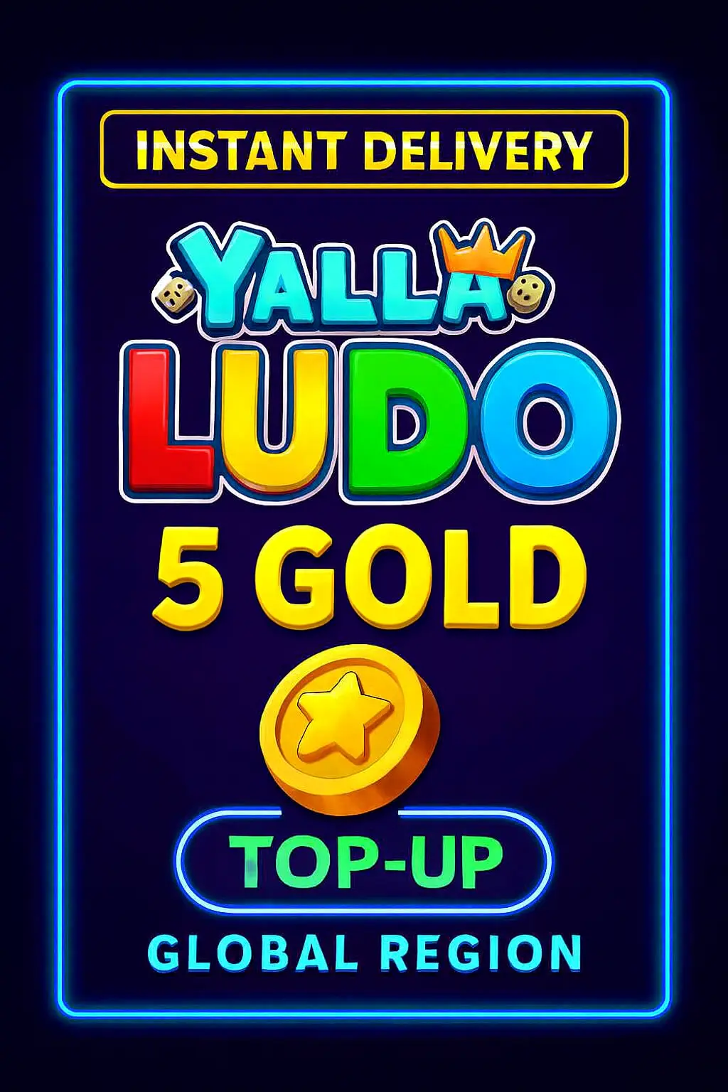 Yalla Ludo - USD 5 Zlato (Dopuna) Yalla Ludo - USD 5 Zlato (Dopuna)