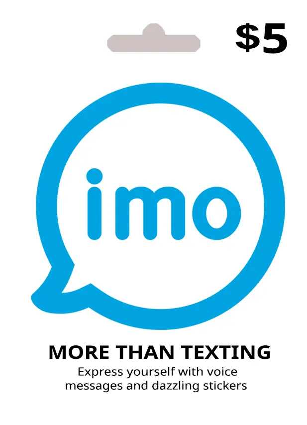 بطاقة هدية IMO (imo) - 5$ بطاقة هدية IMO (imo) - 5$