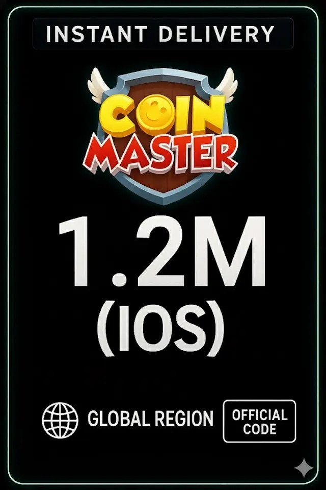 Coin Master 1.2 M müntsi (Ios Türgi)