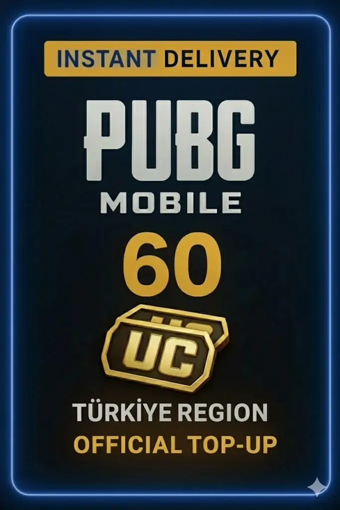PUBG Mobile - 60 UC uzpildīšana (Turcija) PUBG Mobile - 60 UC uzpildīšana (Turcija)