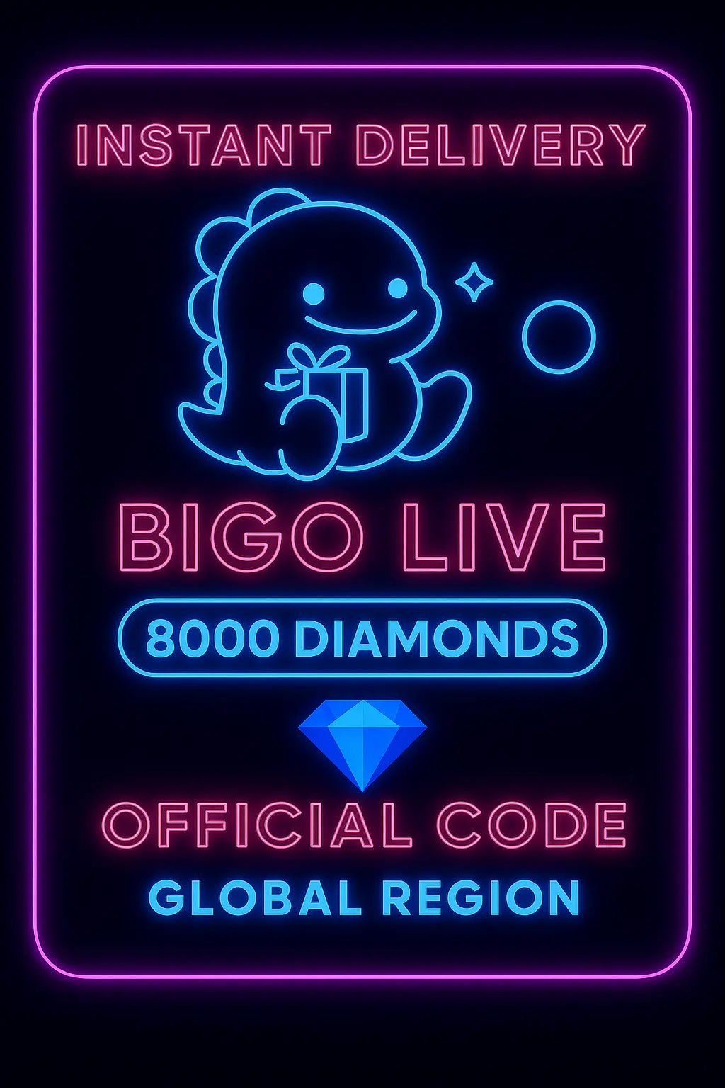 Bigo Live - 8000 Diamonds (Global) Bigo Live - 8000 Diamonds (Global)